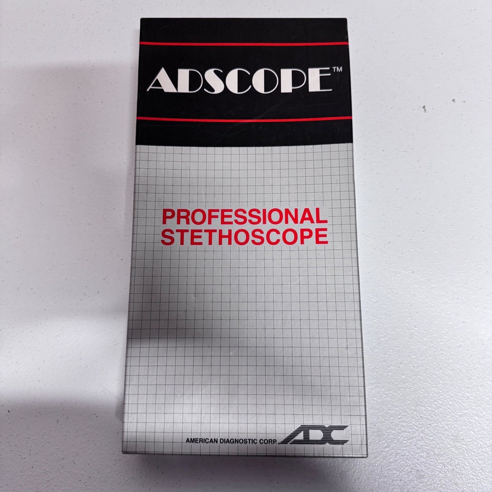ADC Stethoscope Gray Adscope 604 Pediatric Professional Medical Diagnostic Tool